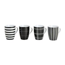 Porseleinen mok, 4 stuks