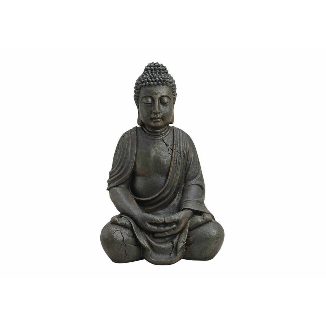 Buddha sitzend, braun, ca. 50 cm