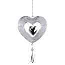Hanger heart, silver, about 19 cm