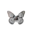 Schmetterlinge, Metall silber, 6er-Set