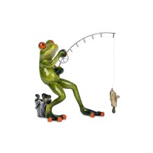 Frosch Angler stehend