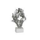 Bust pair, white-silver, about 32 cm