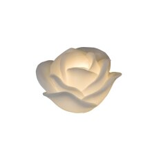 LED kaars Rose wit, ca. 13 cm