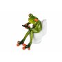 Frosch auf Toilette, ca. 13 cm