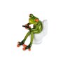 Frosch auf Toilette, ca. 13 cm