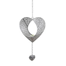 Pendentif cœur, Prado-argent, env. 22 cm