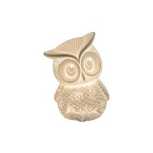 Porcelain lamp owl, about 20 cm