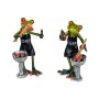 Cute figurine "Frog with barbecue