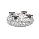 Advent wreath Milano made of stainless steel,...