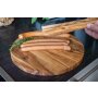 Olive wood barbecue and kitchen tongs I ca. 30 cm