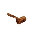 Olive wood meat mallet carving beater I double sided I 25 cm