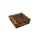 Jeu de voyage en bois dolivier 4 en 1 env. 25 cm