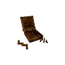 Jeu de voyage en bois dolivier 4 en 1 env. 25 cm