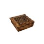 Jeu de voyage en bois dolivier 4 en 1 env. 25 cm