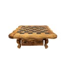Chessboard Olive wood Smooth ca. 28 cm