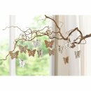 Decorative hanger "Butterfly" set of 12 made of wood