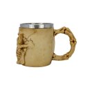 Tasse en acier inoxydable Tête de mort complète