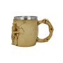Tasse en acier inoxydable Tête de mort complète