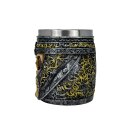 Edelstahl Tasse Totenkopf Totenkopf mit Helm