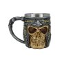 Edelstahl Tasse Totenkopf Totenkopf mit Helm