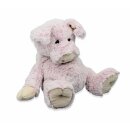 Soft toy pig sitting, about 20 cm