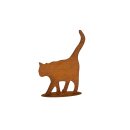 Katze gehend auf Platte, ca. 33,5 x 24,5 cm