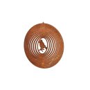 Wind chime spiral with sparrow, Ø approx. 18 cm