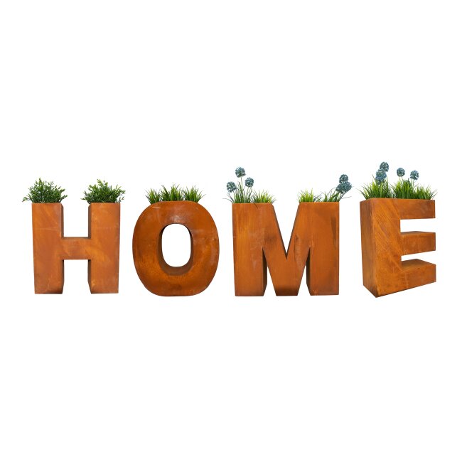 Buchstaben-Set "Home", BHT je Buchstabe ca. 39-56 / 50 / 20 cm