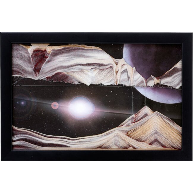Tableau de sable - Movie Outer Space, moyen, env. 42 x 29 x 2,4 cm