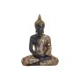 Boeddha deco figuur beeld zwart goud, ca. 27 cm