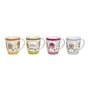 Becher aus Porzellan, 4er Set