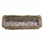 Planter box rattan, large, approx. 60 x 16 x 15 cm