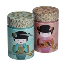 Teedose | little Geisha | 150 g | 2er Set | petrol | rose