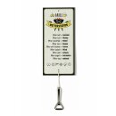 Aluminum sign weather station barbecue, about 30 cm