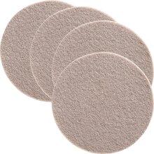 Onderzetters van vilt, beige, ca. 10 cm set van 4