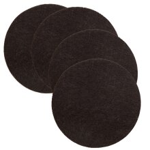 Filz Untersetzer, braun, ca. 10 cm 4er Set