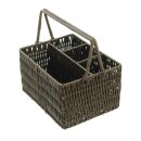 Cutlery basket "Outdoor", brown, plastic mesh 24 x 17 x 13 cm