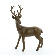 Hirsch Dekofigur Jagdfieber Polyresin braun, 12,95 €