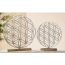 Flower of life on wooden base, about 36 cm