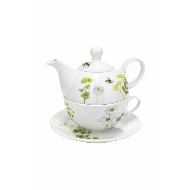 Porzellan Tea for one &quot;Bienenwelt&quot;, 4-teilig