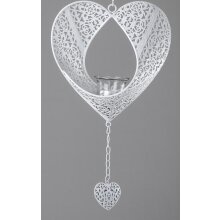 Heart pendant, Prado white, about 22 cm