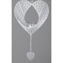 Pendentif coeur, Prado-blanc, env. 22 cm