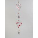 Pendentif cœur rose, environ 60 cm