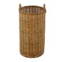 Umbrella stand solid willow natural lacquered with plastic insert