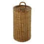 Umbrella stand solid willow natural lacquered with plastic insert