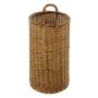 Umbrella stand solid willow natural lacquered with plastic insert