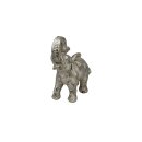 Staande olifant, zilver, ca. 38,5 cm