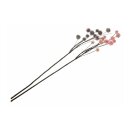 "Blossoms" branch, charming set of 2 with pink and aubergine-colored blossoms