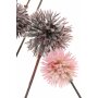 "Blossoms" branch, charming set of 2 with pink and aubergine-colored blossoms