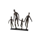 Sculpture "Famille", poly, couleur bronze, env....